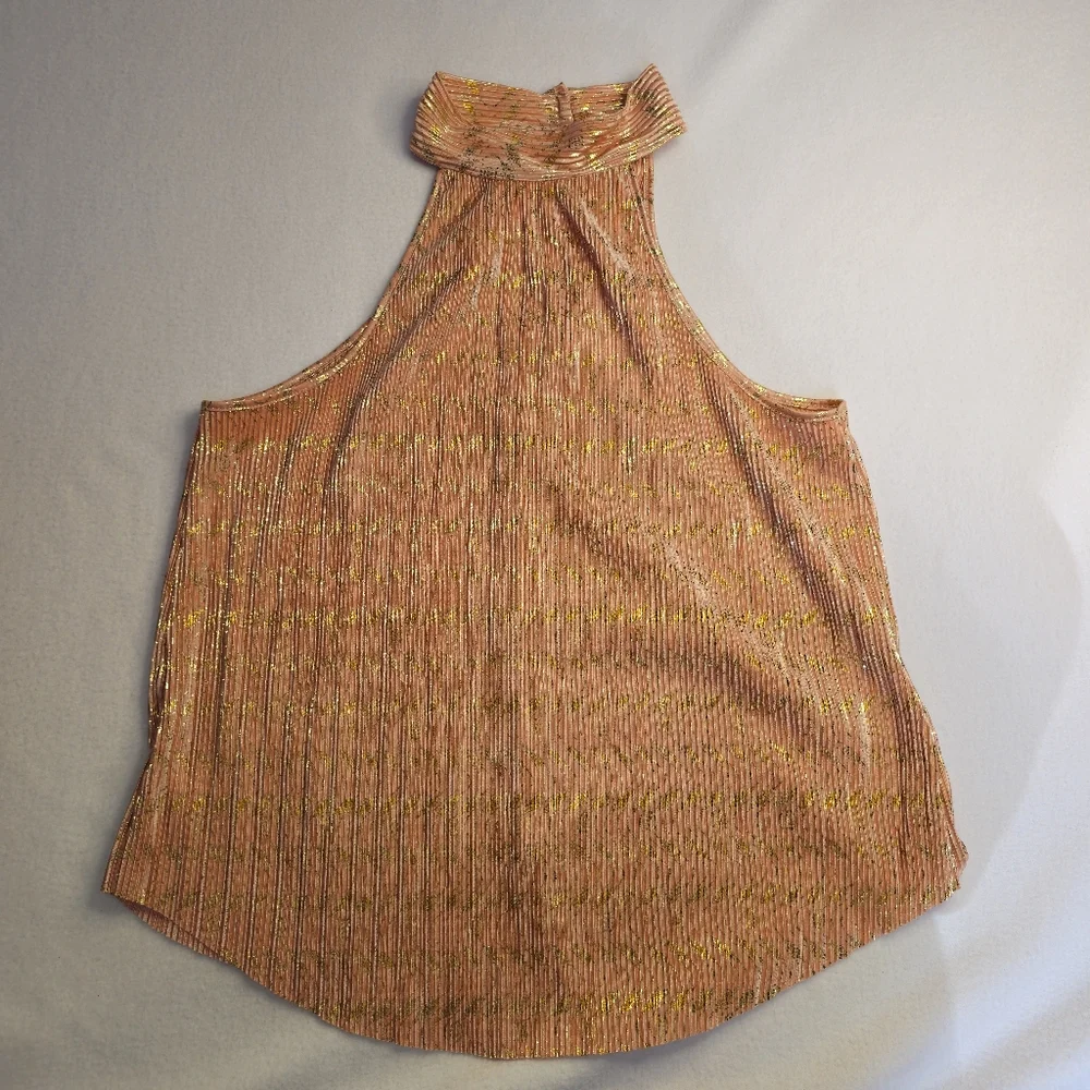 Pleated Anthropology halter top Size XS